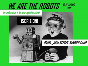 logo summer camp 2018 - "Robotica e sue applicazioni"